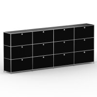 Highboard 03104 - 12 x Schublade Metall Graphitschwarz RAL 9011