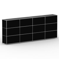 Highboard 03104 - 12 x Schublade Metall Graphitschwarz RAL 9011