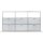 Highboard 03523 - 3 x offenes Fach 6 x Klappe - Metall Lichtgrau RAL 7035