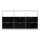 Highboard 03523 - 3 x offenes Fach 6 x Klappe - Metall Graphitschwarz RAL 9011