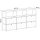 Highboard 03523 - 3 x offenes Fach 6 x Klappe - Metall Graphitschwarz RAL 9011