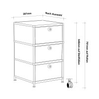 Standcontainer 05001 - 40cm - 3xES Metall Rubinrot RAL 3003