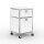 Rollcontainer 05003 - 40cm - 1xES 1xHG Metall Signalweiss RAL 9003