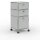 Rollcontainer 05007 - 40cm - 2xES 1xHG Metall Lichtgrau RAL 7035