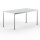 Schreibtisch Konferenztisch VST1 - 160 x 90 cm 16mm Lichtgrau ABS Lichtgrau Ohne Kabeldurchlass Ohne Kabelkanal