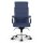 Montreal Design Chefsessel Leder Blau SH 46-54cm Lieferung zerlegt