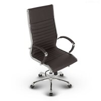 Montreal Design Chefsessel Leder Braun SH 46-54cm Lieferung zerlegt