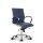 Montreal Design Bürostuhl Leder Blau SH 46-54cm Lieferung zerlegt