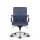 Montreal Design Bürostuhl Leder Blau SH 46-54cm Lieferung zerlegt